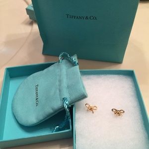 Tiffany & Co. 18k Gold Bow Earrings